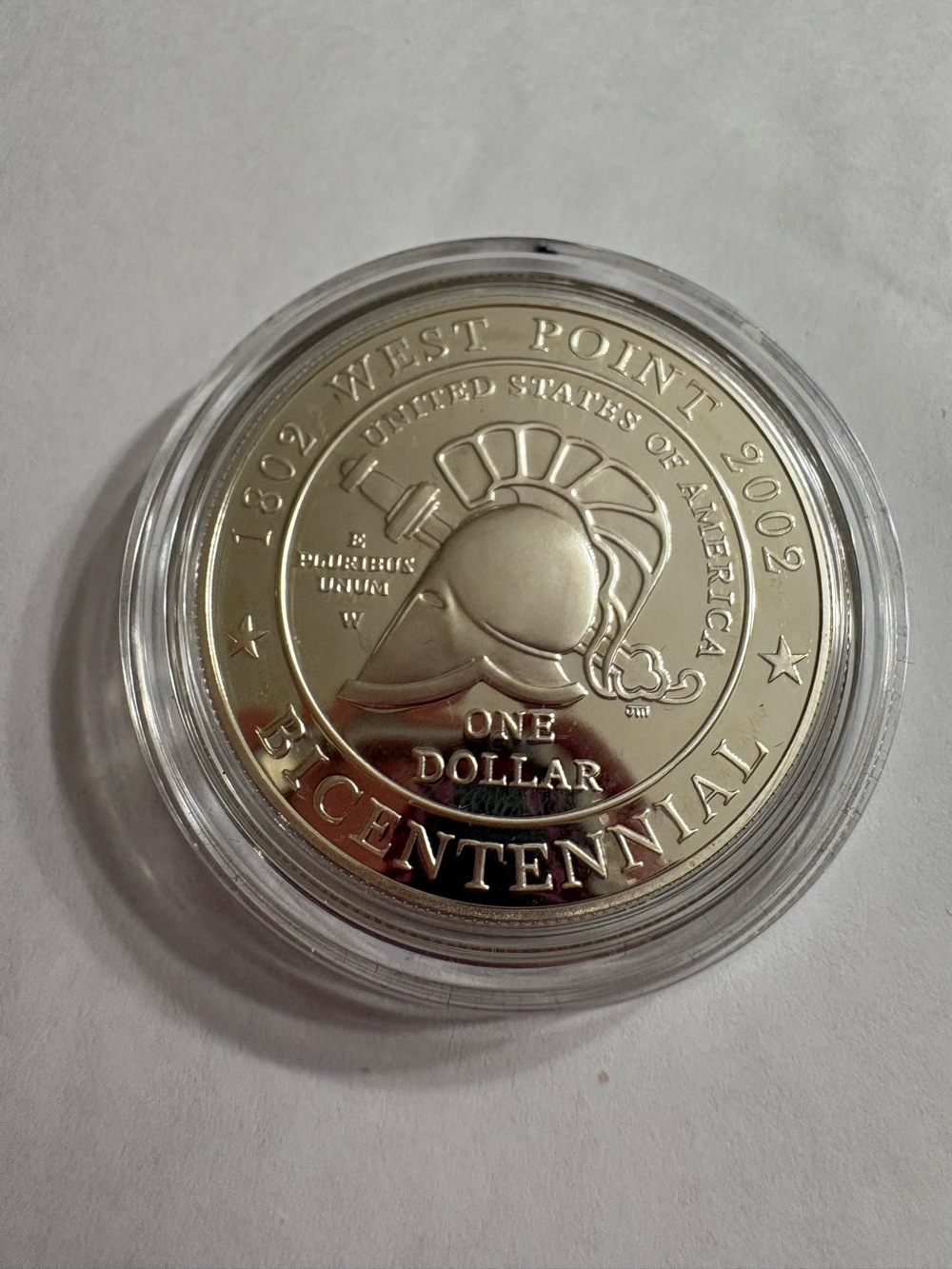 Silver-Tone Bicentennial One Dollar Collectible Coin - 1802 -2002  West Point